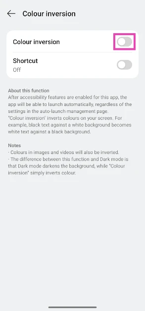 Turn on the toggle switch next to Colour inversion. How to Disable Dark Mode in Spotify