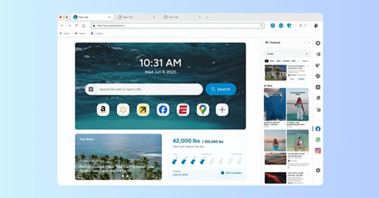 Wave Browser: Multitasking Tools with a Built-in Environmental Initiative