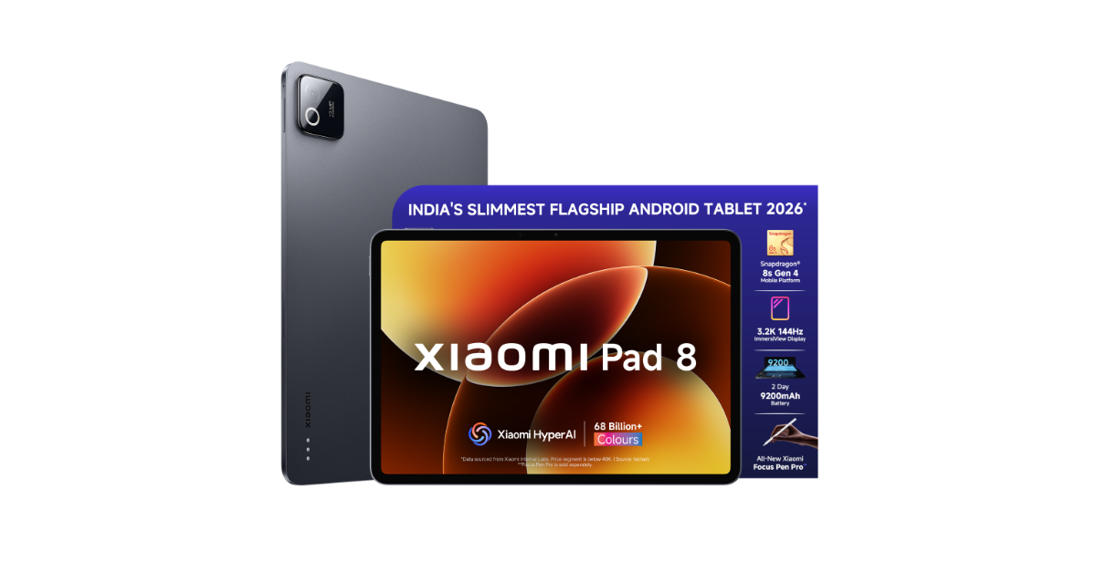 Xiaomi Pad 8, powered by the Snapdragon 8s Gen 4 SoC, launched in India