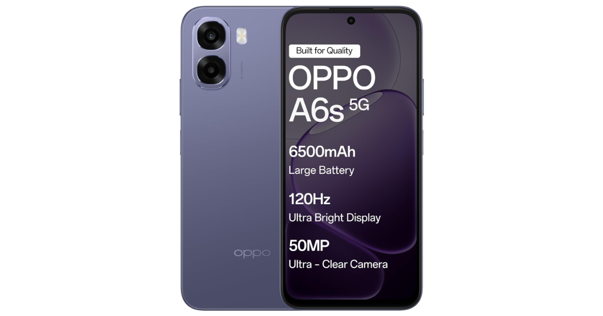 Oppo A6s 5G launched in India at this pricing