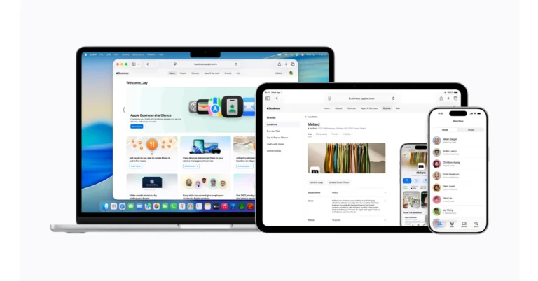 Apple Business, a new platform for organisations to manage their devices, reach customers, and collaborate
