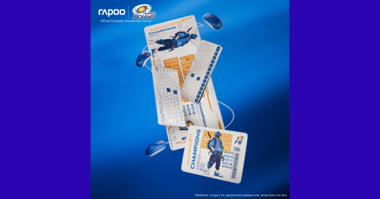Rapoo introduced Mumbai Indians special edition accessories lineup in India