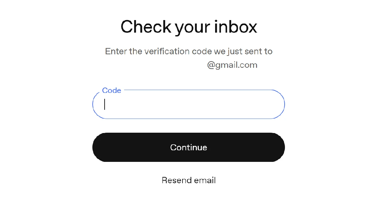Go to your registered email’s inbox and copy the verification code sent by ChatGPT. How to import your ChatGPT memory and chat history to Gemini