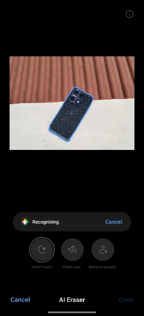 Step 7: Once the object is selected, the photo editor will remove it from the picture. You can compare the result with the original image. How to use the AI Eraser on OnePlus smartphones?