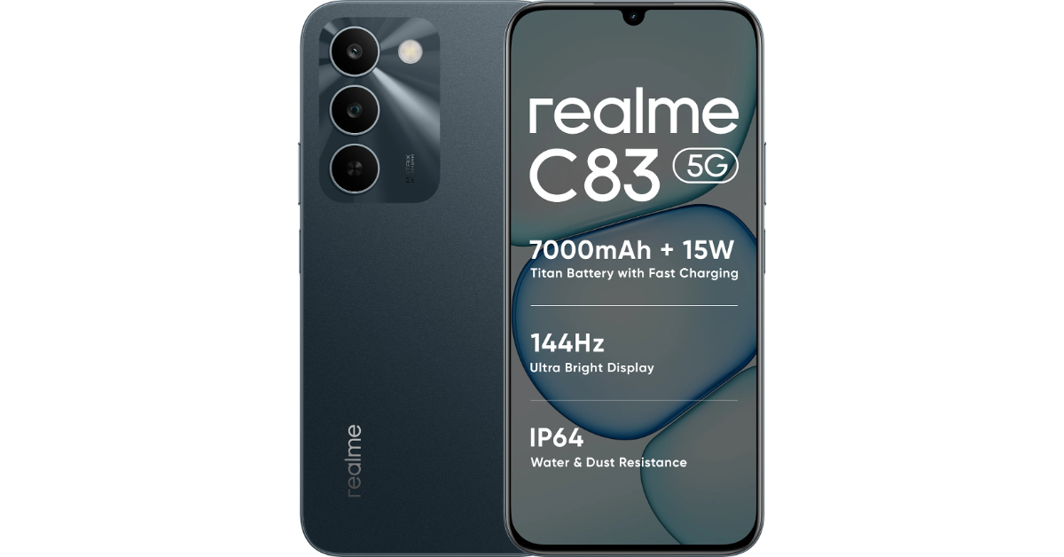 Realme C83 5G, featuring a massive 7,000mAh battery, launched in India