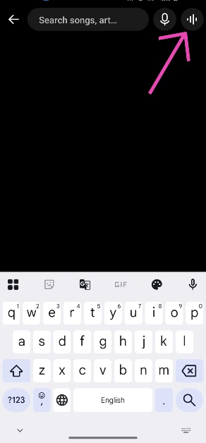 Step 3: Tap the wavelength symbol at the top right corner of the screen. How to use ‘Hum to Search’ to find a song on YouTube Music?