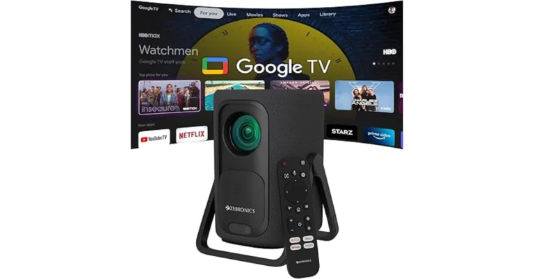 Zebronics ZEB-PixaPlay 77G smart projector with Google TV launched in India