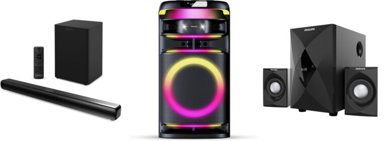 Philips' new party speaker, multimedia speaker, soundbar and true wireless earbuds launched in India