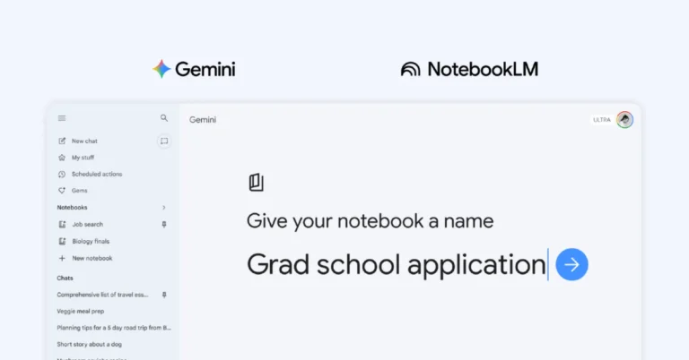 Google integrates Notebooks in Gemini, allowing chats and files organisation and more