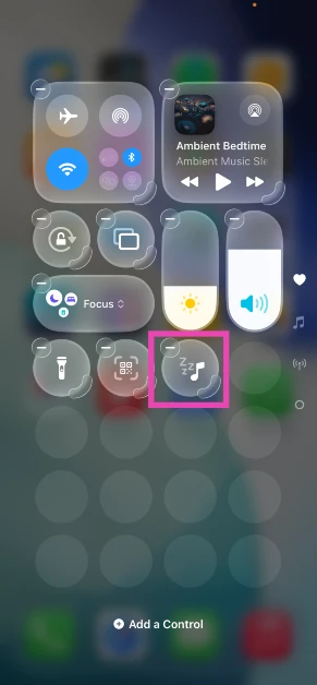 Step 3: Tap the Ambient Music tile.