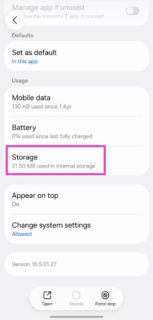 Step 3: Go to Storage. 11 ways to fix Android phone not scanning QR code