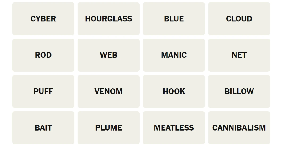 First, let’s take a look at today’s grid