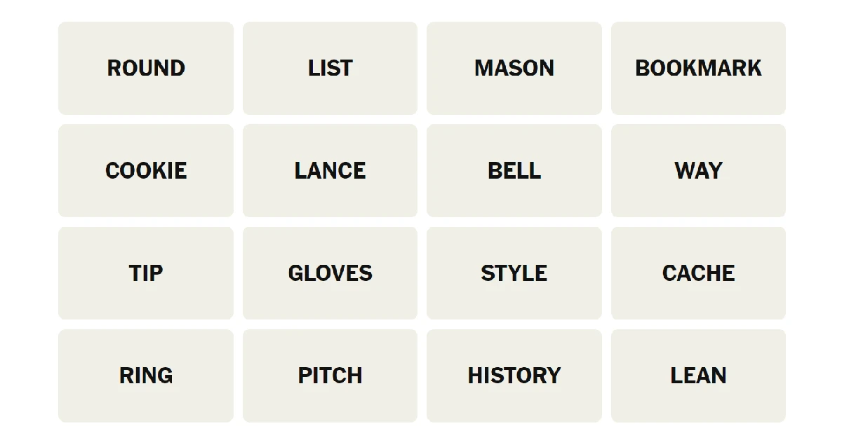 First, let’s take a look at today’s grid