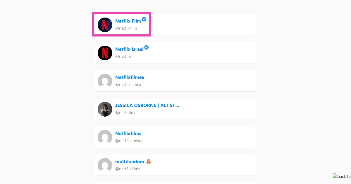 Step 3: Select the profile from the list.
