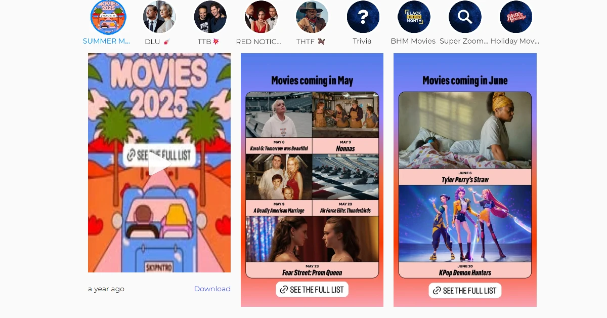Step 5: Click on a Story to view it.