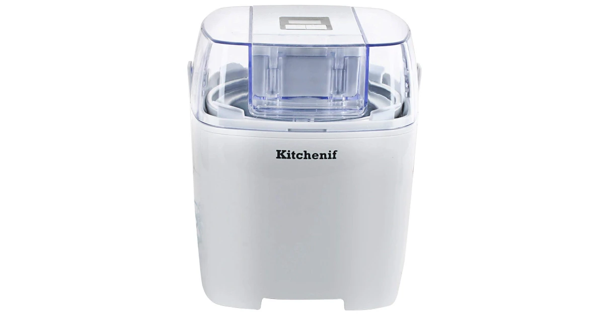 Kitchenif Ice Cream, Sorbet, Slush, and Frozen Yoghurt Maker (1.5L)