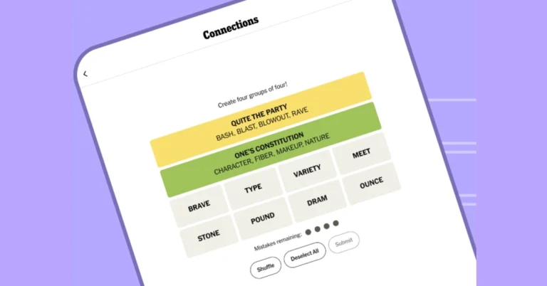 NYT Connections puzzle answers hints clues today