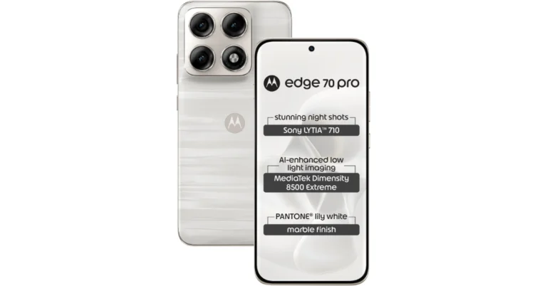 Motorola Edge 70 Pro launched in India featuring Pantone-curated colour options