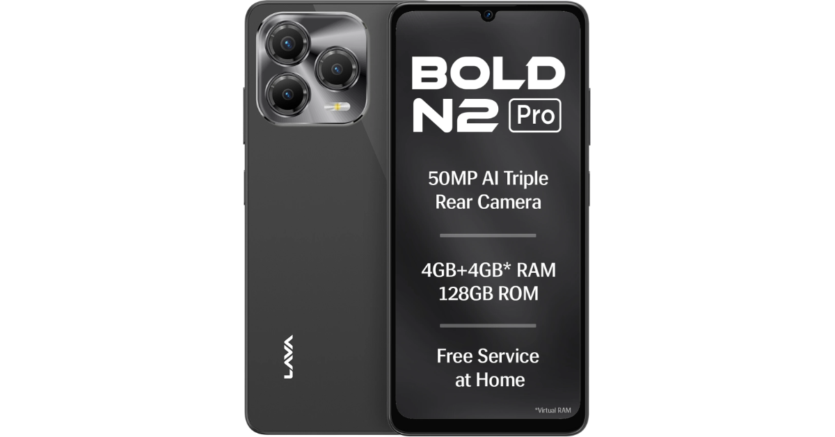 Lava Bold N2 Pro with a 50-megapixel back camera launched in India
