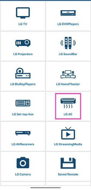 Step 2: Launch the app and select a device or appliance.