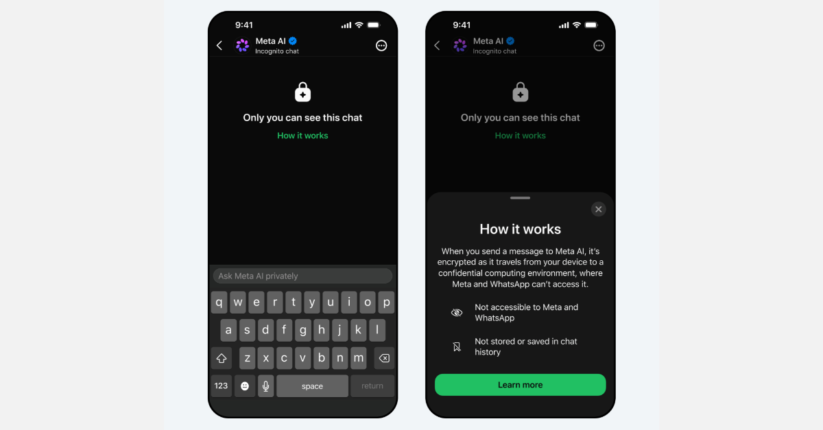 Meta AI brings Incognito Chat to WhatsApp: Details Inside