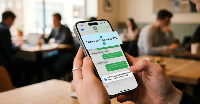 end-to-end encrypted RCS messaging iPhone Android iOS 26.5