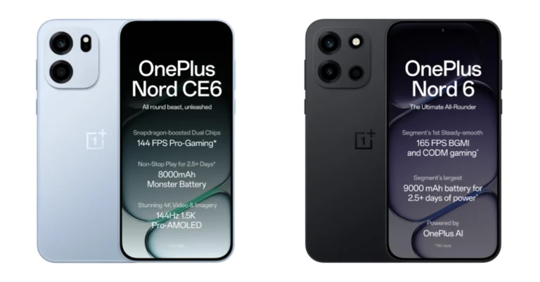 Comparison: OnePlus Nord CE 6 Vs OnePlus Nord 6