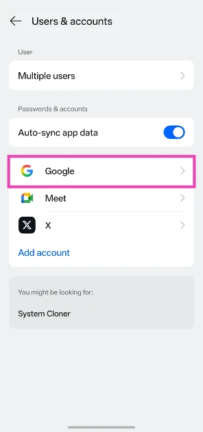 Step 2: Tap on Google. YouTube not displaying text in Dark Mode? Try these 7 fixes