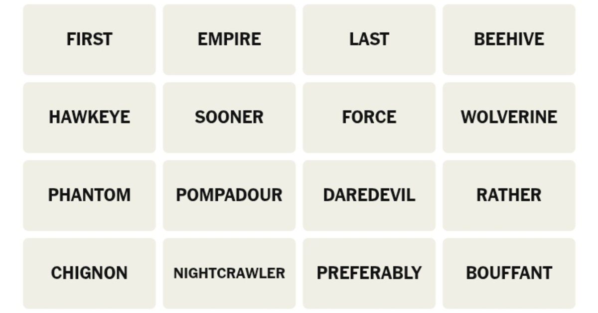 Here’s your grid for today