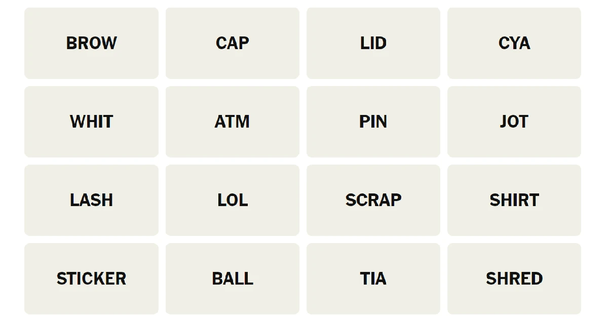 Here’s your grid for today
