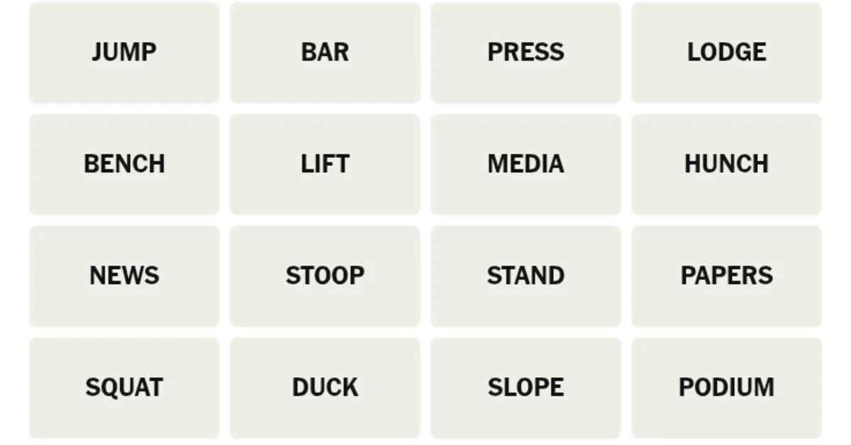 Here’s your grid for today