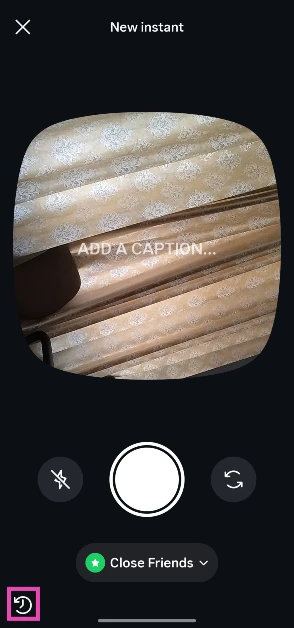 Tap the archives icon in the bottom left corner of the screen.