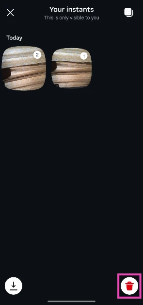 Select the images you want to delete.