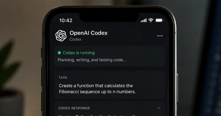 OpenAI Codex ChatGPT mobile app