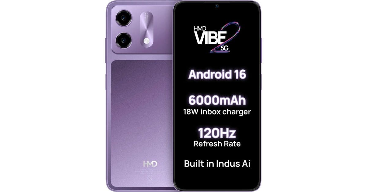 HMD Vibe 2 5G with 50-megapixel primary rear camera launched in India