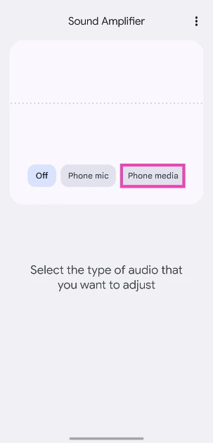 Step 3: Tap on Phone Media.