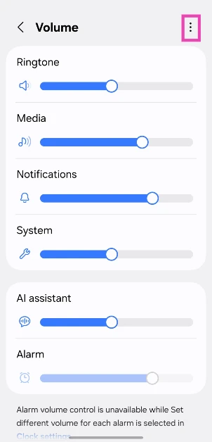 Step 3: Hit the ellipses in the top right corner of the screen. 8 ways to make your Android phone’s speaker louder