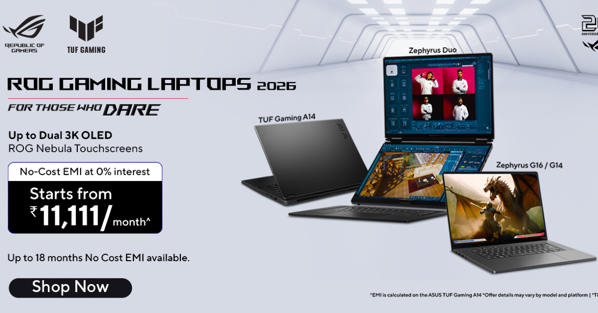 ASUS ROG Zephyrus Duo, Zephyrus G14 & G16, TUF Gaming A14 and ProArt PZ14 now available for purchase in India