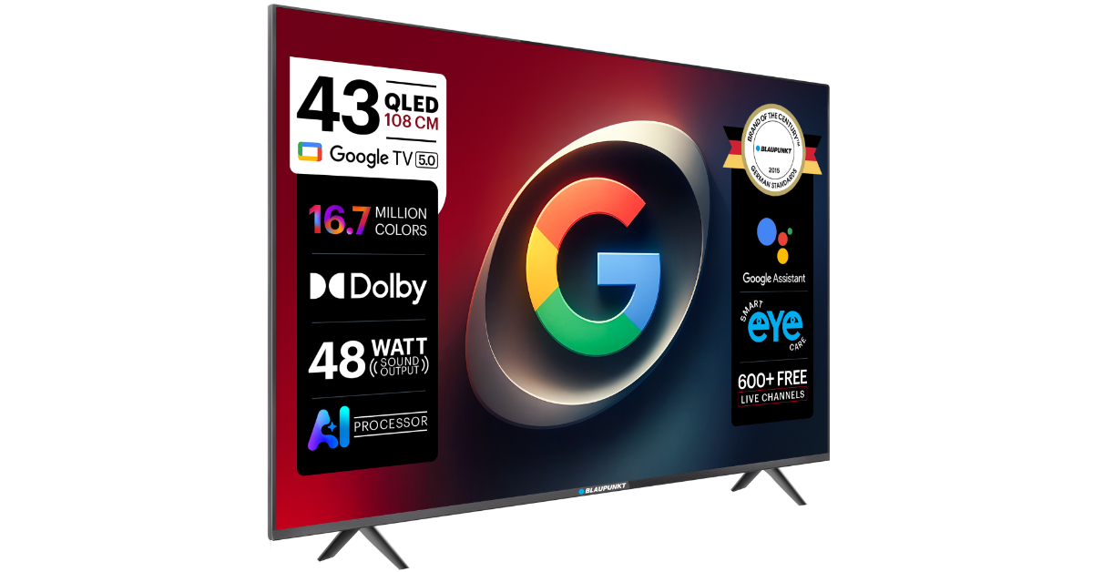 Blaupunkt QLED Google 5.0 TV range launched in India: Pricing and Availability