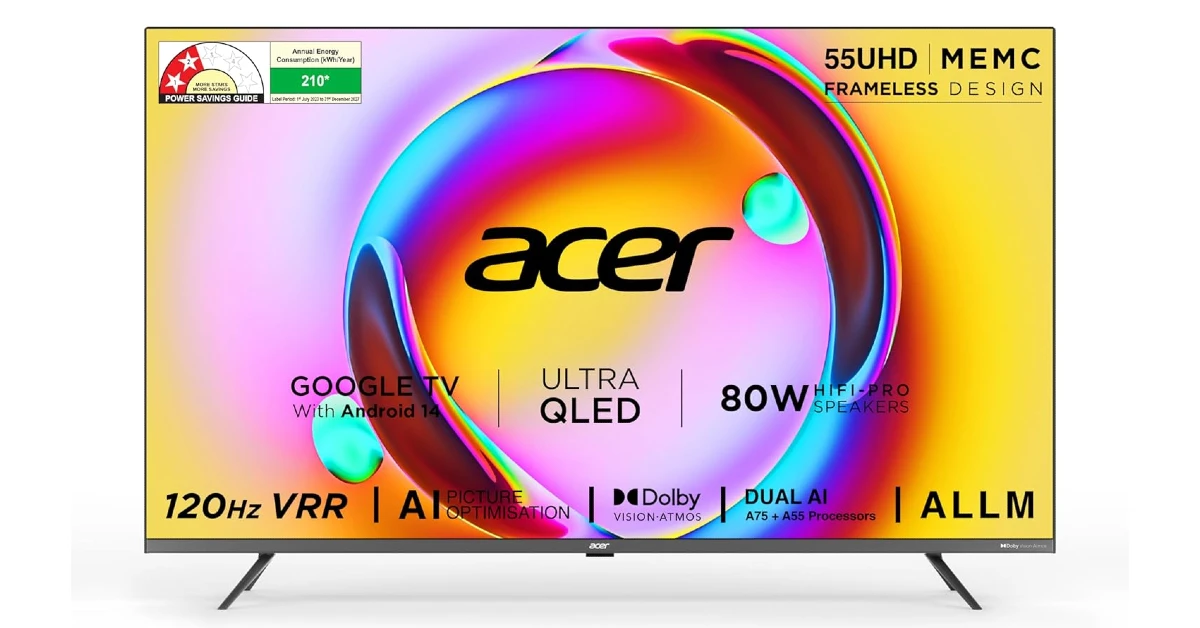 Acer Super Series (55-inch) Best TVs to watch the 2026 FIFA World Cup