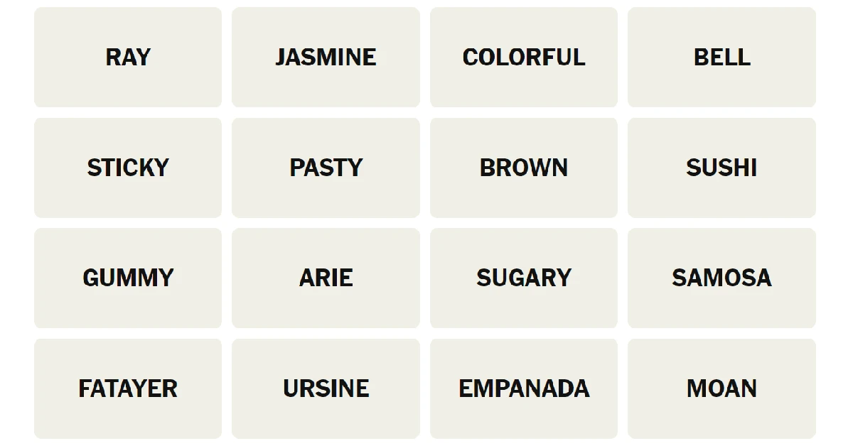 Here’s your grid for today