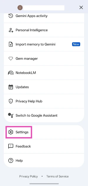 Go to Settings. How to use Gemini Live on your Android phone