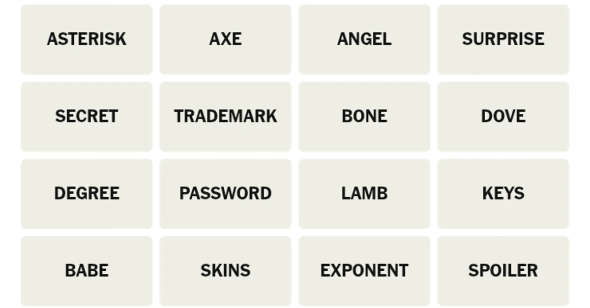 Here’s your grid for today