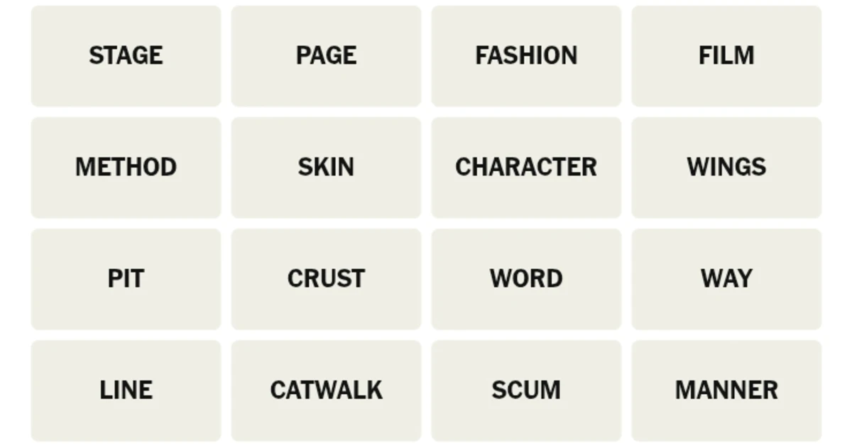 Here’s your grid for today