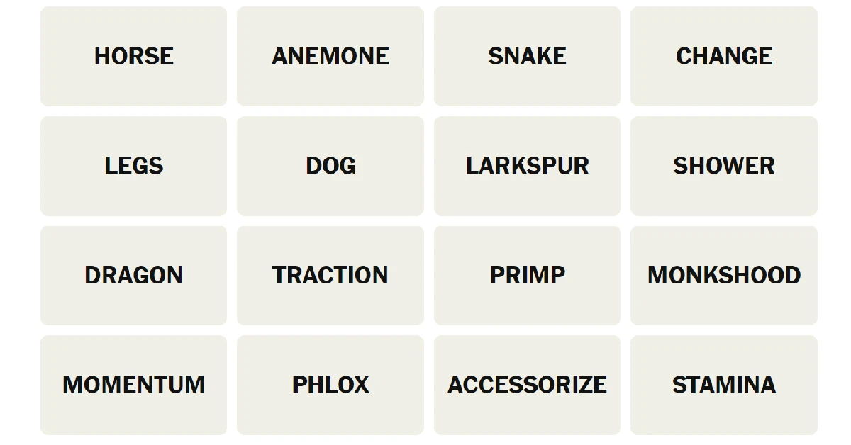 Here’s your grid for today