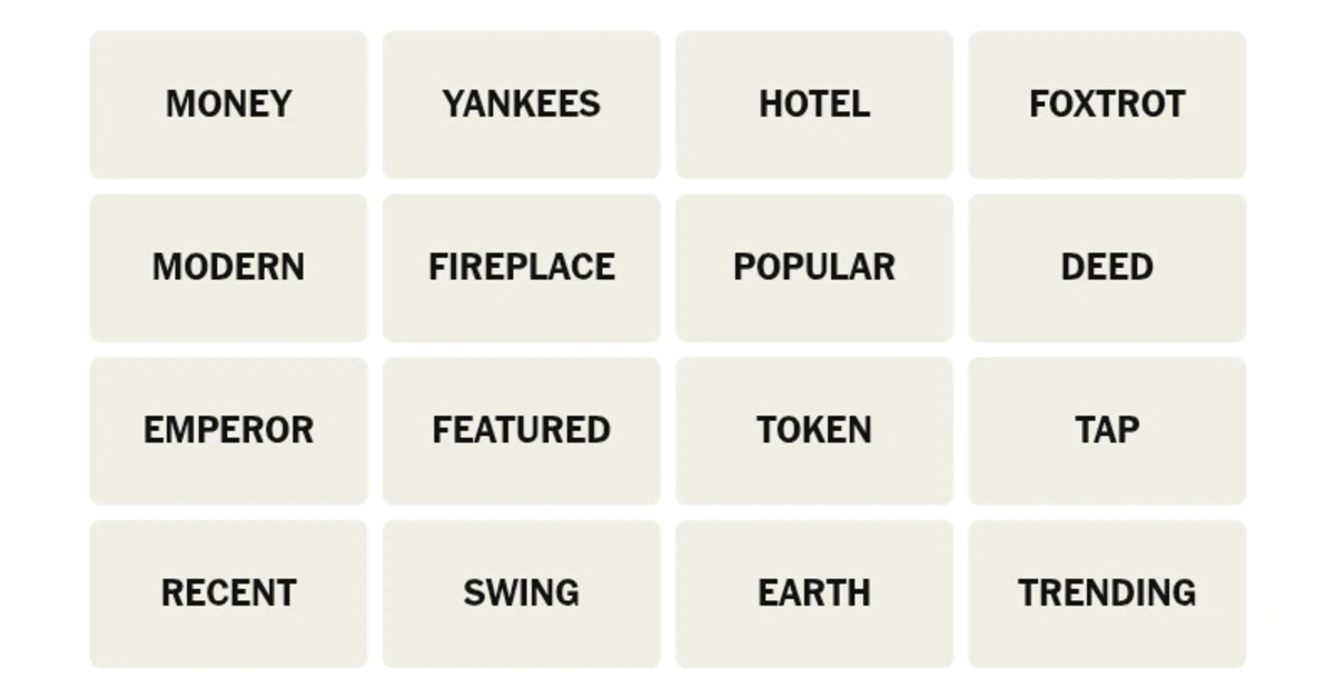 Here’s your grid for today