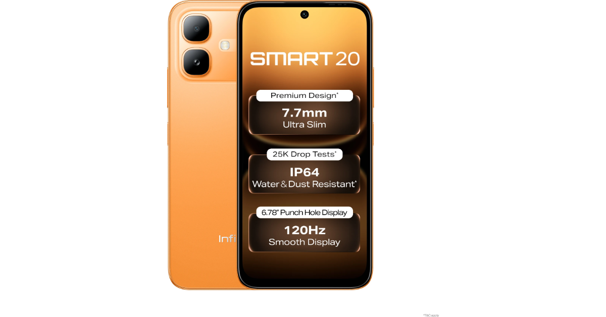 Infinix SMART 20 powered by MediaTek Helio G81 Ultimate chipset launched in India
