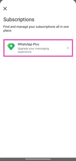 Select WhatsApp Plus.