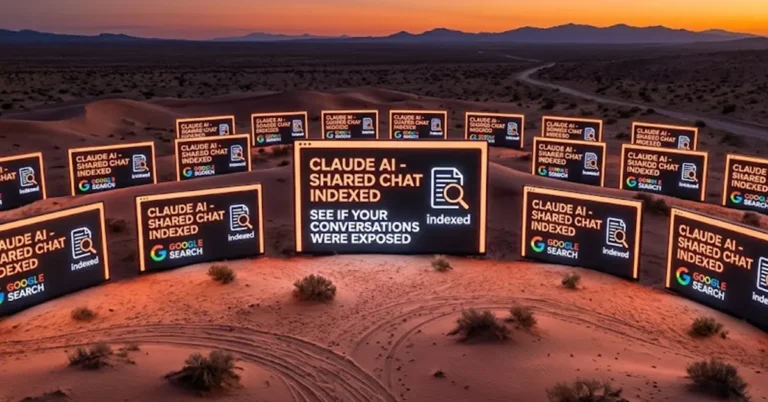 Claude AI shared chats indexed
