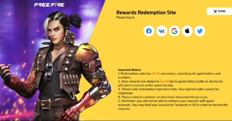 Active Garena Free Fire MAX Redeem Codes For Today, September 14